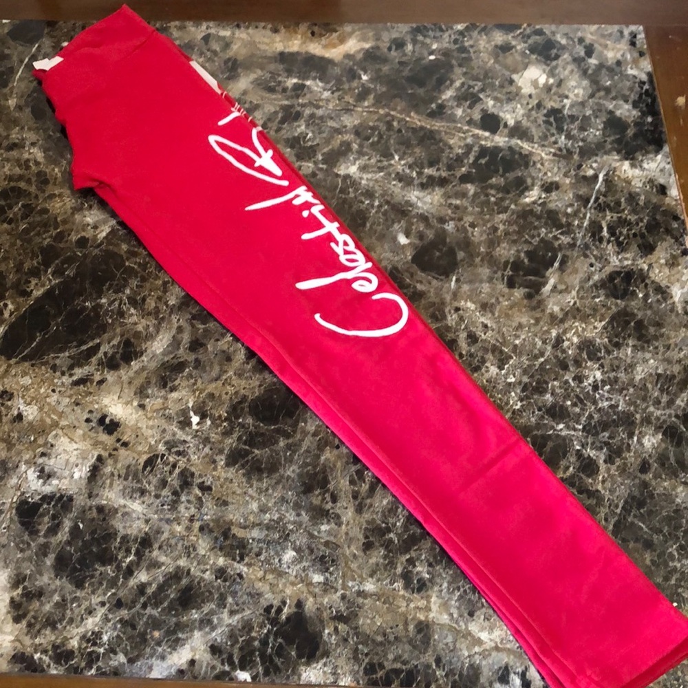 Celestial Bodies Red Legging Size: S